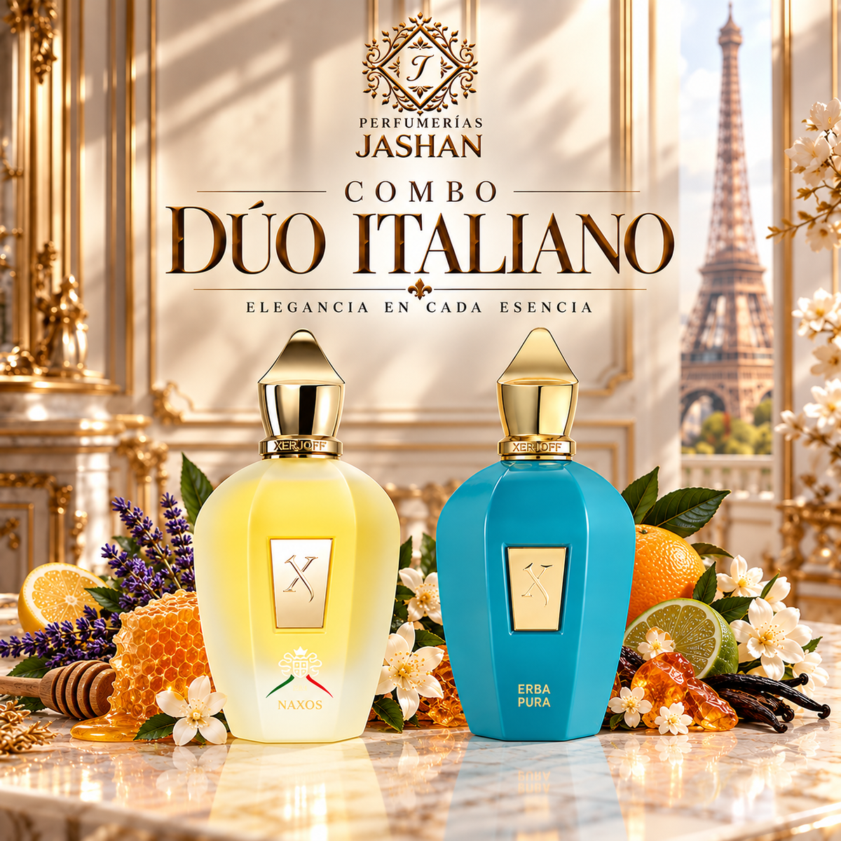 COMBO DECANT -DUO ITALIANO C/U + NAXOS XERJOFF EDP+ ERBA PURA XERJOFF EDP