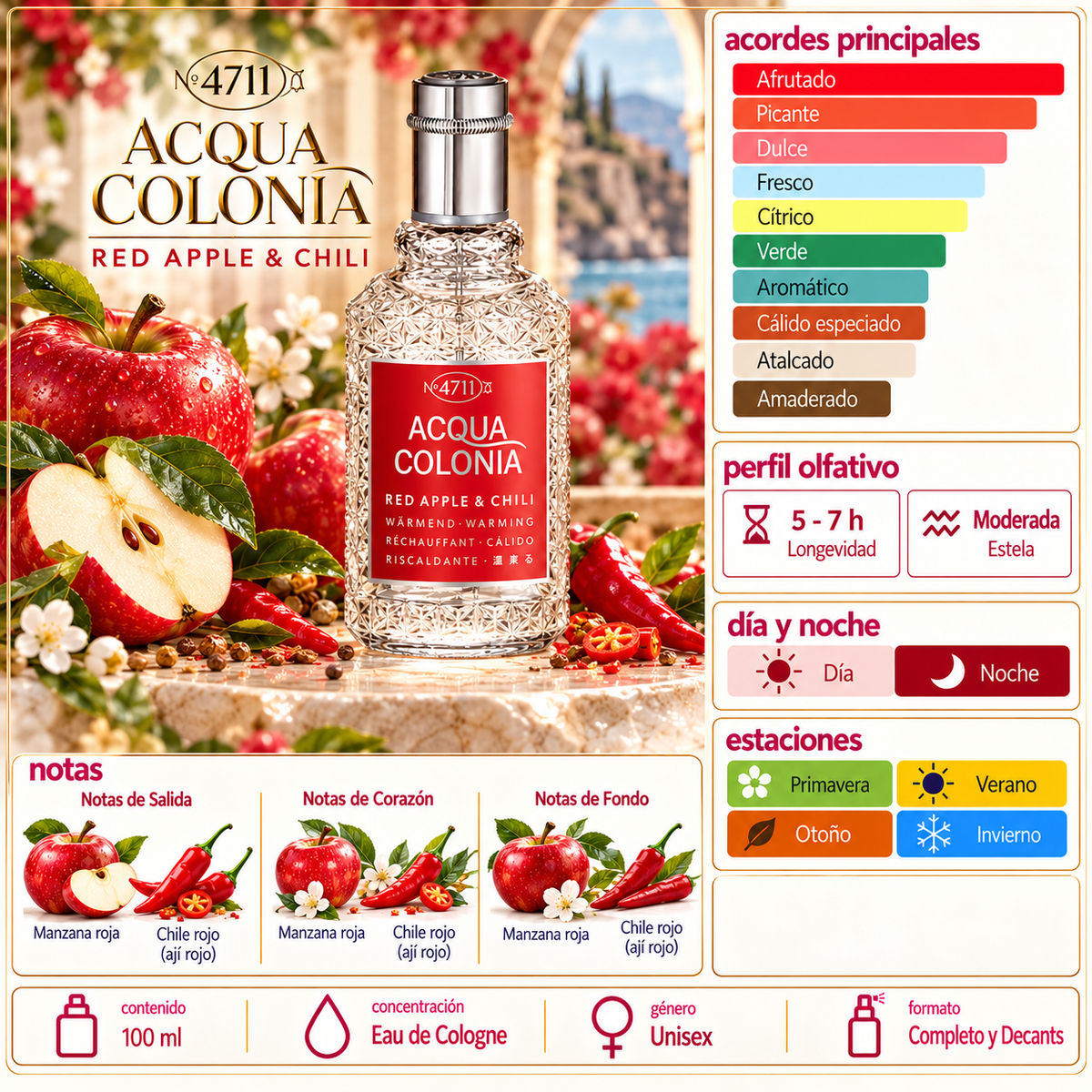 4711 Acqua Colonia Red Apple & Chili 170 ML