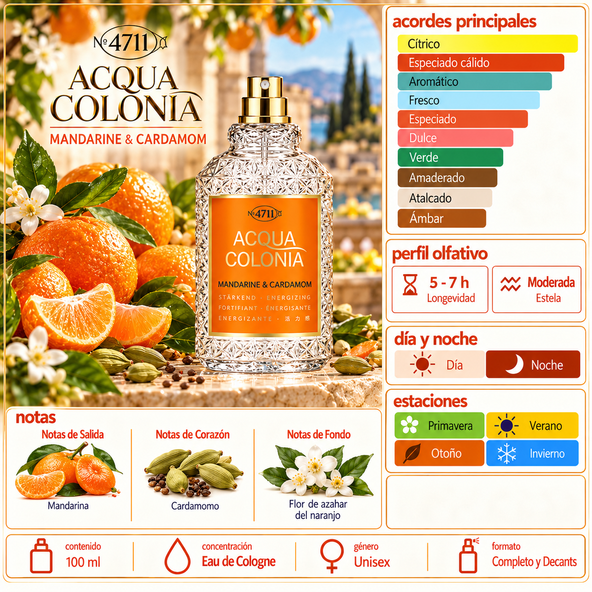 4711 Acqua Colonia Mandarine & Cardamom 170 ML TESTER