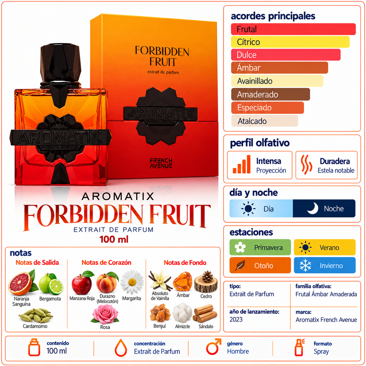 Forbidden fruit Aromatix Extrait de Parfum 100 ml French Avenue