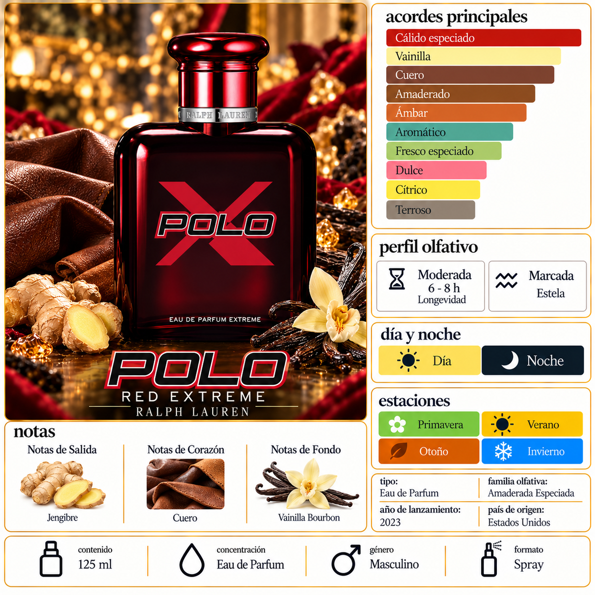 Polo Red Eau De Parfum Extreme Ralph Lauren 100 ml