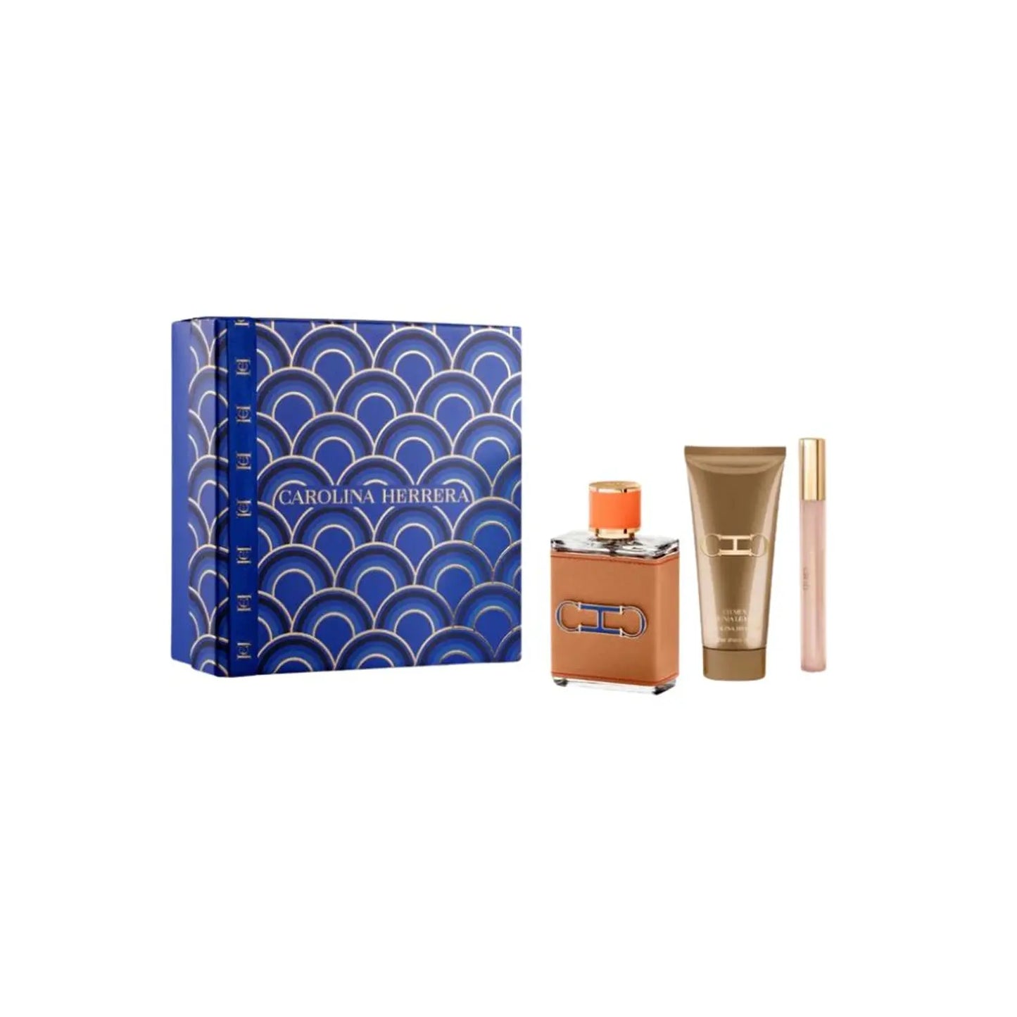 Set/Estuche CH Leather, Carolina Herrera, EDP100ML+GEL100ML+EDP10ML