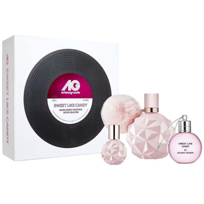 Estuche de  Ariana Grande Sweet Like Candy – Perfume + Miniatura + Accesorio de Fragancia body
