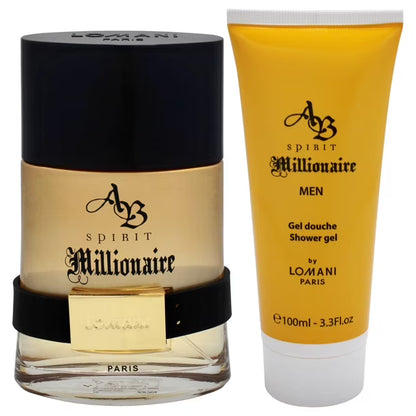 Estuche, LOMANI, Spirit Millionaire 100ml EDT + gel de ducha