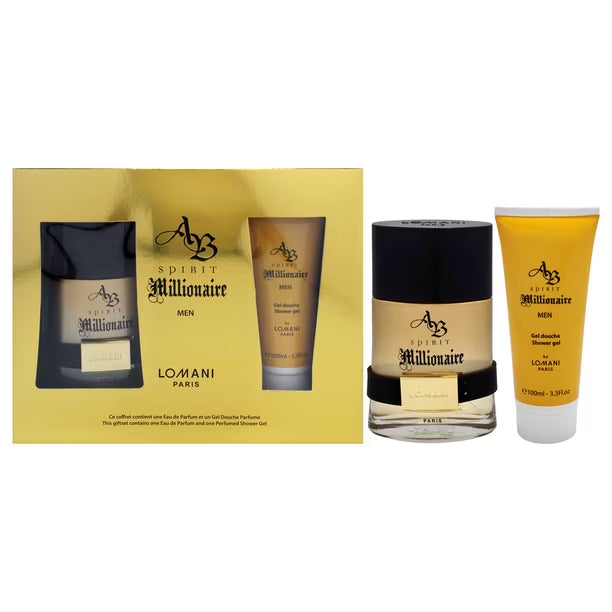 Estuche, LOMANI, Spirit Millionaire 100ml EDT + gel de ducha