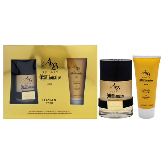 Estuche, LOMANI, Spirit Millionaire 100ml EDT + gel de ducha
