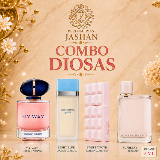 DECANT - COMBO DIOSAS  C/U  MY WAY EDP + LIGHT BLUE  EDT+ SWEET TOOTH EDP+ BURBERRY HER EDP