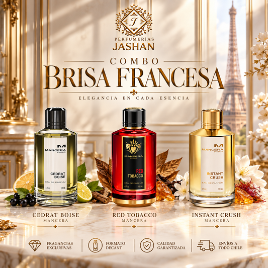 DECANT -BRISA FRANCESA  C/U +CEDRAT BOISE  + RED TOBACCO+ INSTANT CRUSH