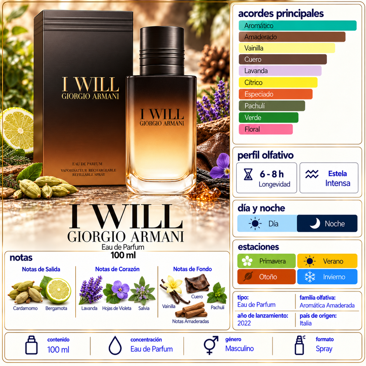 I WILL GIORGIO ARMANY 100 ML