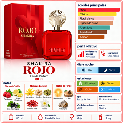 Shakira Rojo 80 ml EDP