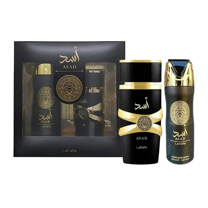Asad Lattafa Estuche Edp 100 ml + desodorante 200