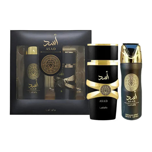 Asad Lattafa Estuche Edp 100 ml + desodorante 200