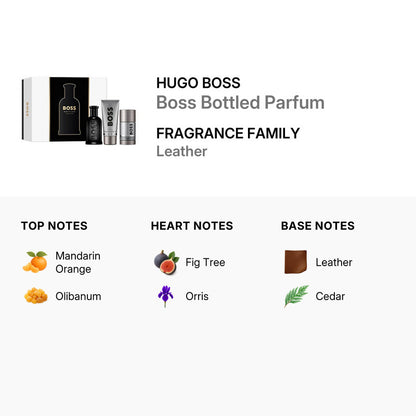 BOSS Bottled Parfum, 100ml + Gel de ducha + Desodorante