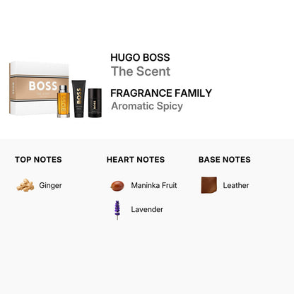 BOSS The Scent  for men, 100ml, edt + Gel de Ducha 100ml + Desodorante 75ml