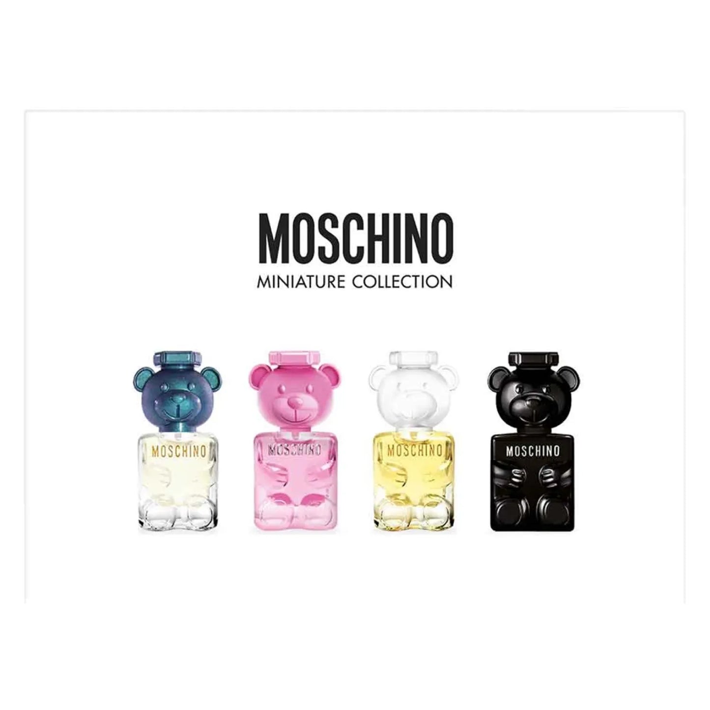Set de 4 miniaturas Moschino Unisex, 5ml c/u, EDP