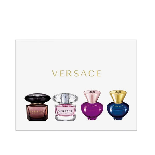 Set de 4 miniaturas Versace para Mujer, 5ml c/u, Edp
